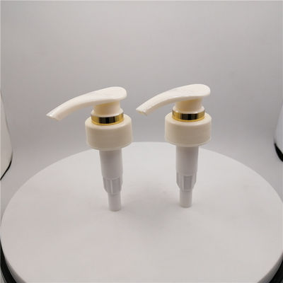 pompe en plastique de bouteille de serrure de la vis 1.5cc, chapeau de pompe de 28mm avec la fermeture à nervures