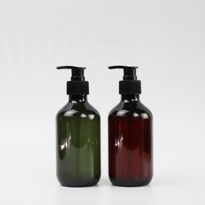 Bouteille en plastique de shampooing d'ANIMAL FAMILIER vide transparent de Wholesale Brown Gray 300ml de fabricant avec le chapeau de pompe