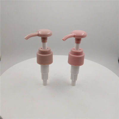 La pompe portative libre rose de lotion de la couleur BPA 24mm a nervuré la fermeture