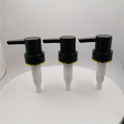 pompe en plastique de bouteille de 33/410mm, remplacement de pompe de distributeur de lotion avec de l'or autour