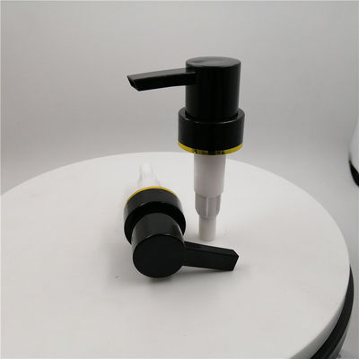 pompe en plastique de bouteille de 33/410mm, remplacement de pompe de distributeur de lotion avec de l'or autour