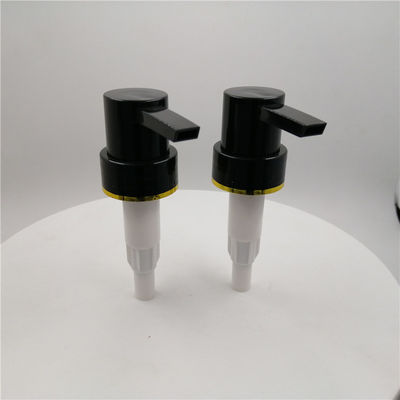 pompe en plastique de bouteille de 33/410mm, remplacement de pompe de distributeur de lotion avec de l'or autour
