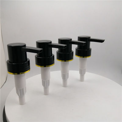 pompe en plastique de bouteille de 33/410mm, remplacement de pompe de distributeur de lotion avec de l'or autour