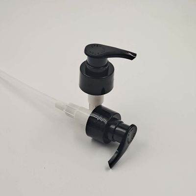 Dosage en plastique de la pompe 2cc de bouteille de lotion de la vis noire et blanche 28/410mm