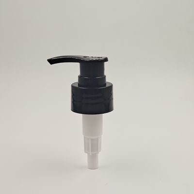 Dosage en plastique de la pompe 2cc de bouteille de lotion de la vis noire et blanche 28/410mm