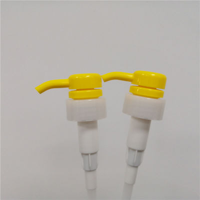 Biens résistants 33mm de pompe de lotion d'enfant à nervures jaune de la fermeture 4cc/T