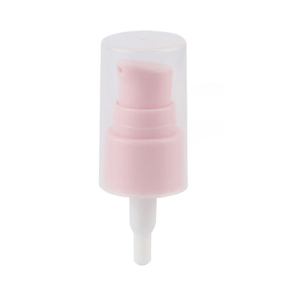 Distributeur portatif de pompe de crème de main de couleur de rose, pompe en plastique 18/410 de traitement