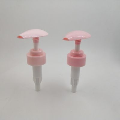 Pompe rose de bouteille de lotion d'approbation de GV, pompe de distributeur d'aseptisant pour le ménage