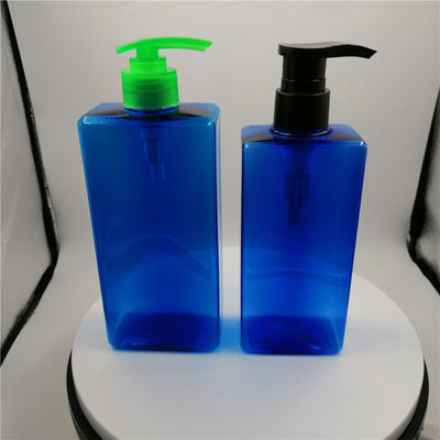 Bouteilles en plastique de distributeur de GV 28/410 bleu avec la pompe pour la salle de bains