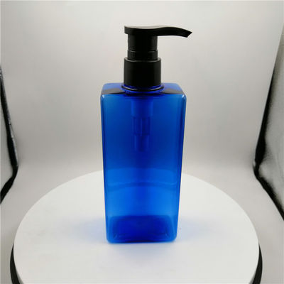 Bouteilles en plastique de distributeur de GV 28/410 bleu avec la pompe pour la salle de bains