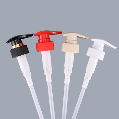 Pompe en plastique de bouteille de serrure colorée de la vis 3.5cc avec la fermeture à nervures