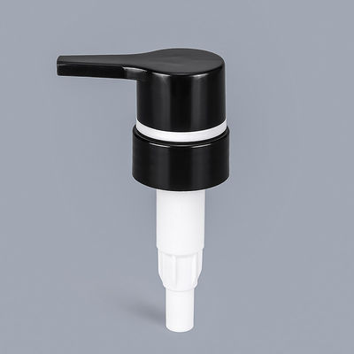 Pompe en plastique blanche de savon de bouteille rechargeable avec Chrome autour du bord