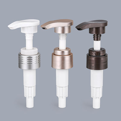 Pompe en plastique de distributeur de lotion de l'aluminium 28/410mm pour le savon liquide