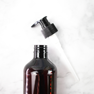 Bouteille en plastique de shampooing d'ANIMAL FAMILIER vide transparent de Wholesale Brown Gray 300ml de fabricant avec le chapeau de pompe