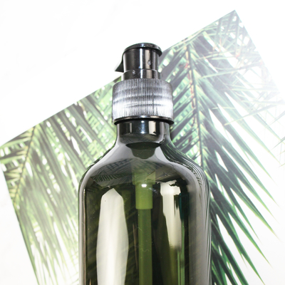 Bouteille en plastique de shampooing d'ANIMAL FAMILIER vide transparent de Wholesale Brown Gray 300ml de fabricant avec le chapeau de pompe