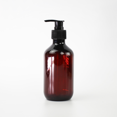 Bouteille en plastique de shampooing d'ANIMAL FAMILIER vide transparent de Wholesale Brown Gray 300ml de fabricant avec le chapeau de pompe