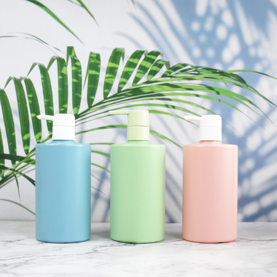 bouteilles en plastique vides cosmétiques de bouteille à lait de corps de lavage de main de bouteille du HDPE 500ml pour le shampooing et le conditionneur